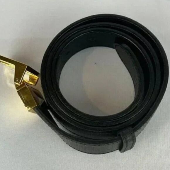 Fendi Unisex Reversible Black or Black Logo Leather Belt, Size 95 cm/37.5 in - Picture 7 of 13